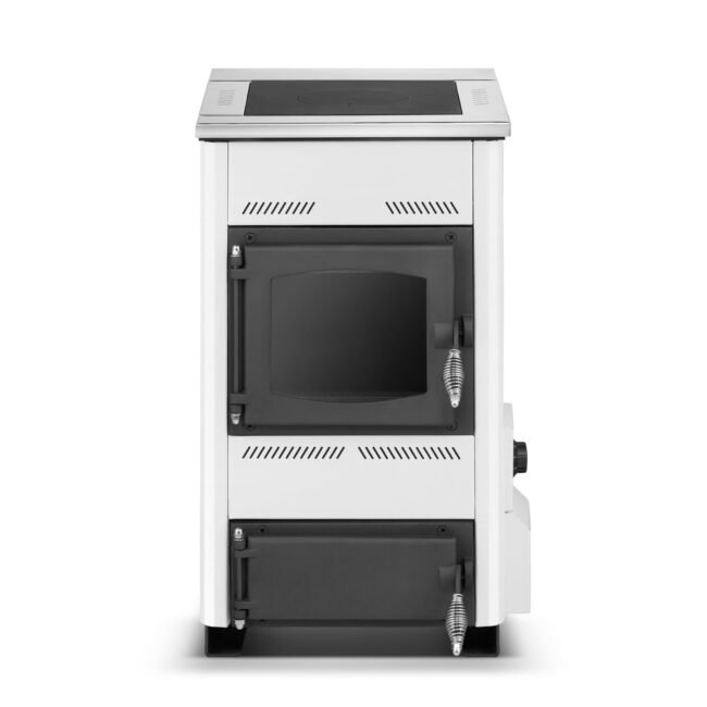 Krosnelė su vandens kontūru TEMY ES (10–25 kW) 10 kW Balta