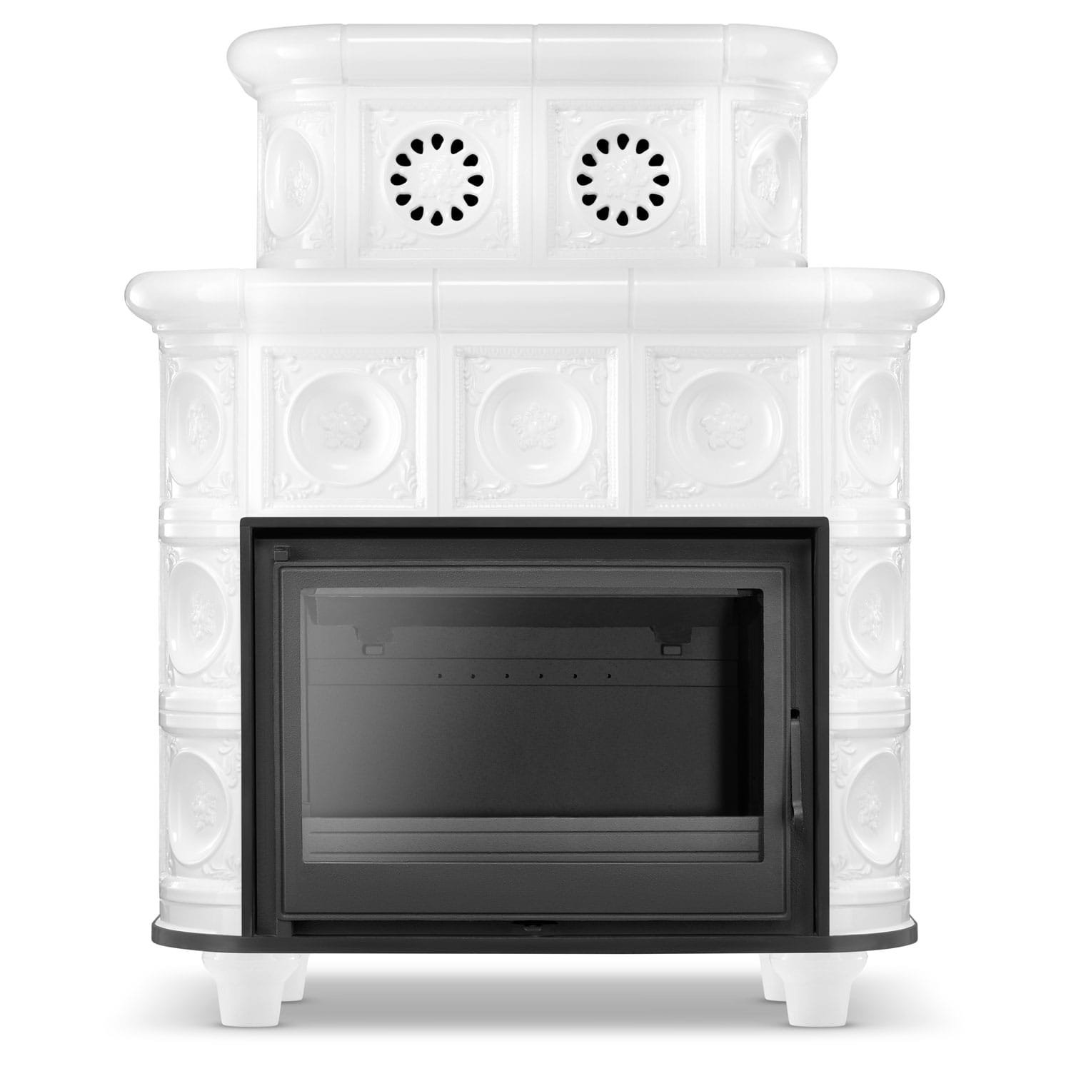 Koklinis židinys ASPEN – NORDFLAM ETNA (13 kW) Balta