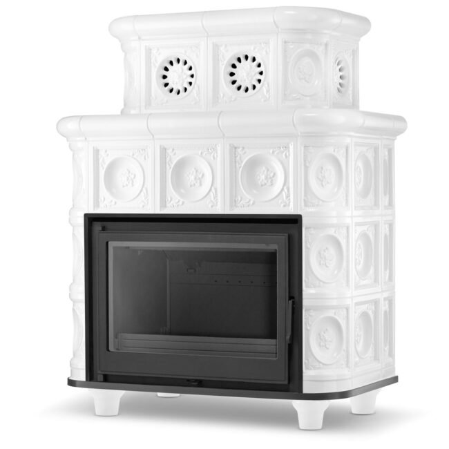 Koklinis židinys ASPEN – NORDFLAM ETNA (13 kW) Balta