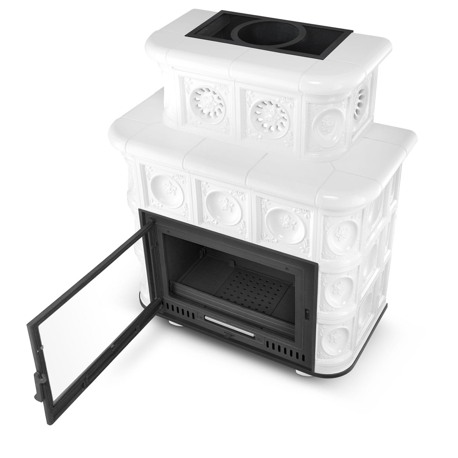 Koklinis židinys ASPEN – NORDFLAM ETNA (13 kW) Balta