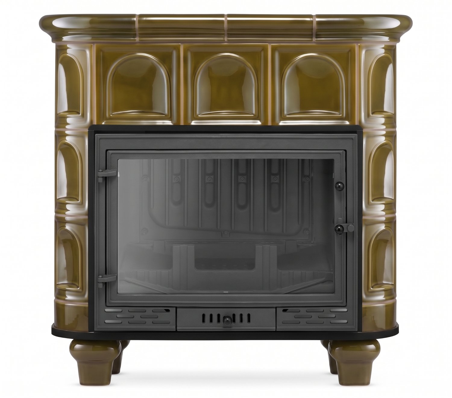 Koklinis židinys FLORENCJA su vandens kontūru – FERGUSS FGS-LUX20 (16,2 kW) Pistacijų