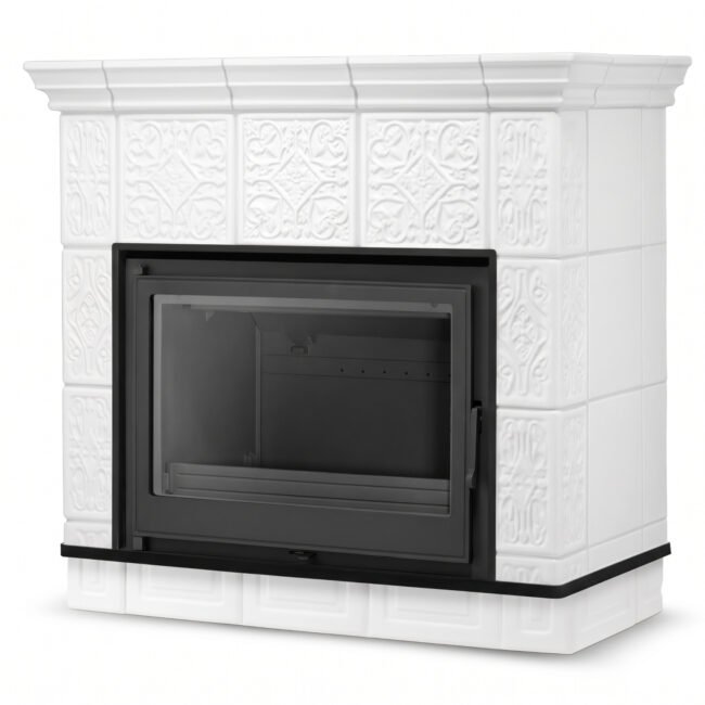 Koklinis židinys MALLORCA – FERGUSS FGS-LUX18 (11,7 kW) Balta