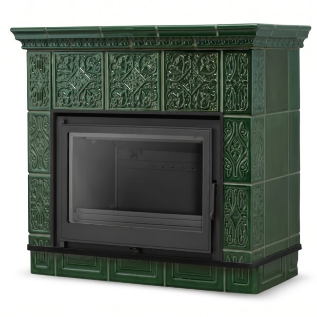 Koklinis židinys MALLORCA – FERGUSS FGS-LUX18 (11,7 kW) Žalia