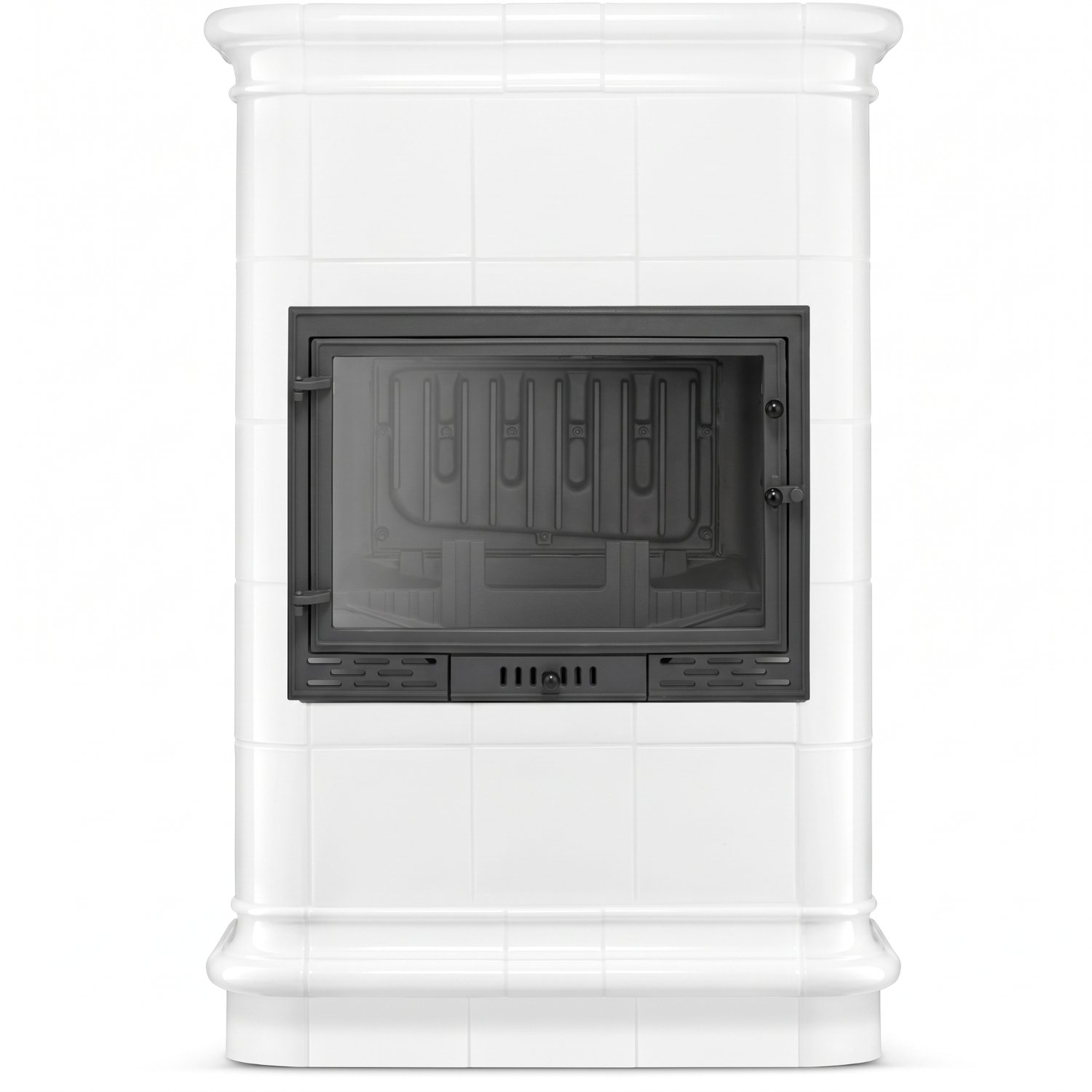 Koklinis židinys ROMA su vandens kontūru – FERGUSS FGS-LUX20 (16,2 kW) Balta