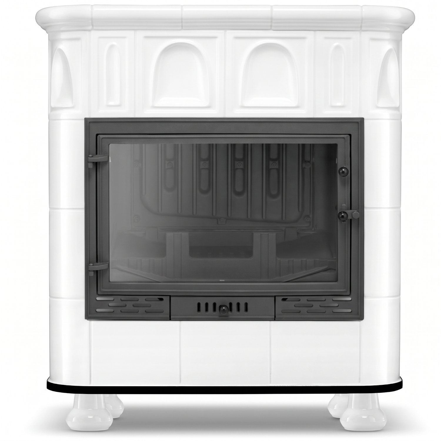 Koklinis židinys GRAZ su vandens kontūru – FERGUSS FGS-LUX20 (16,2 kW) Balta