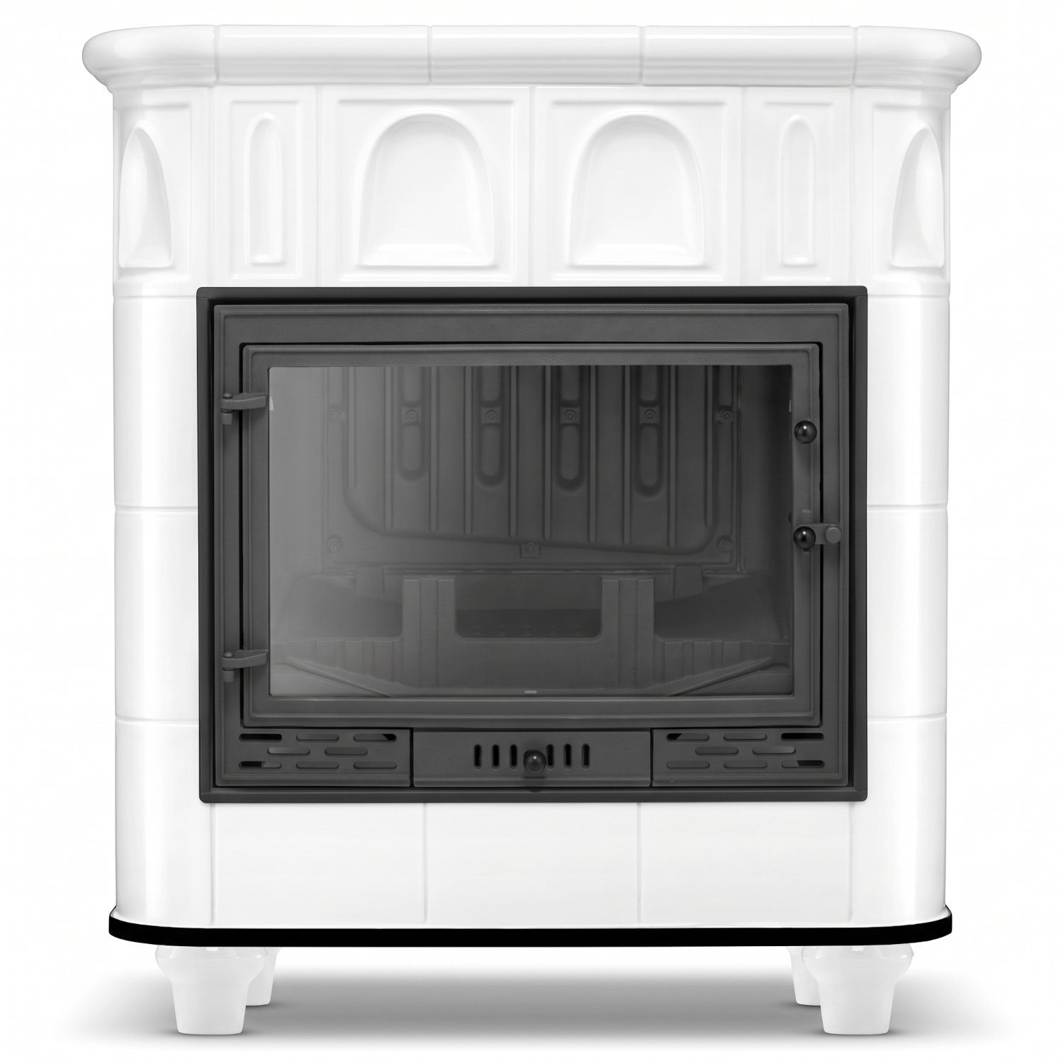 Koklinis židinys GRAZ su vandens kontūru – FERGUSS FGS-LUX20 (16,2 kW) Balta