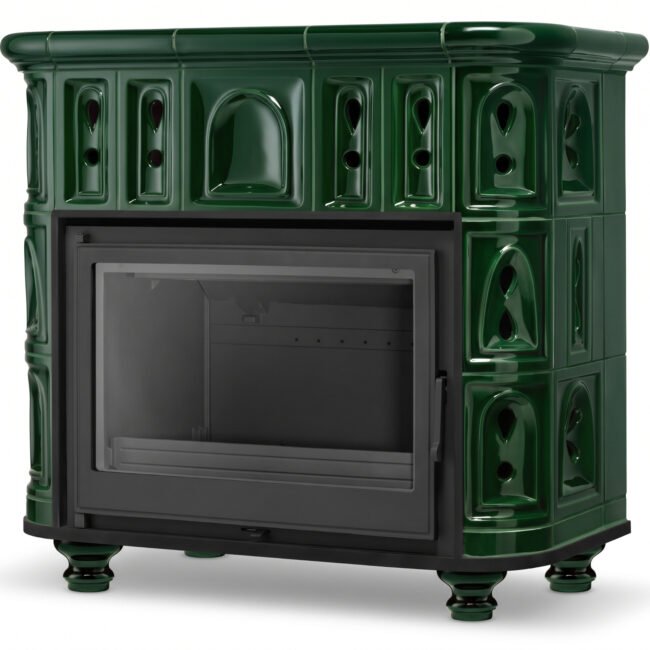Koklinis židinys BERGEN / OSLO – FERGUSS FGS-LUX18 (11,7 kW) Žalia