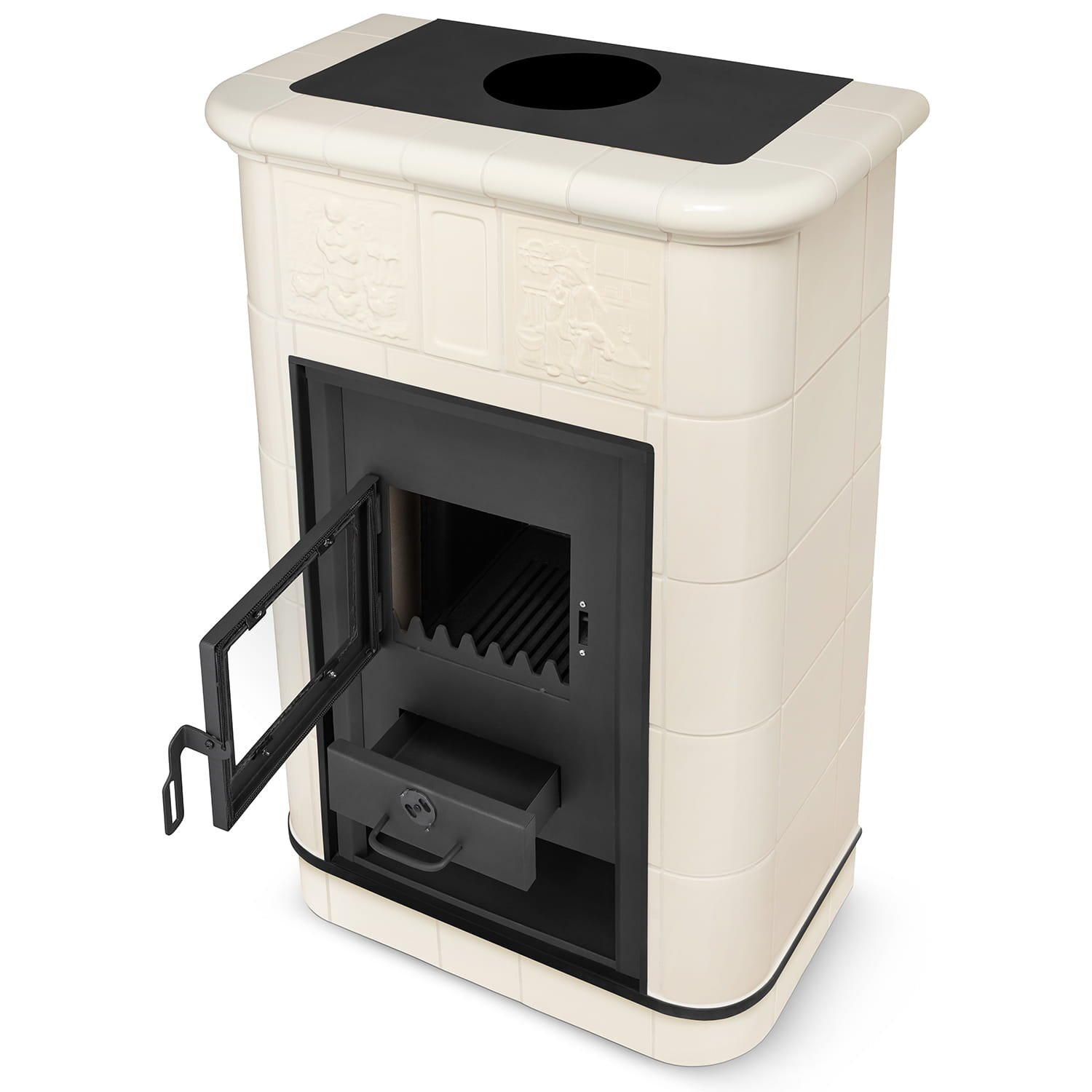 Koklinis židinys HAAG su vandens kontūru – BLIST PADOVA E (19 kW) Smėlio