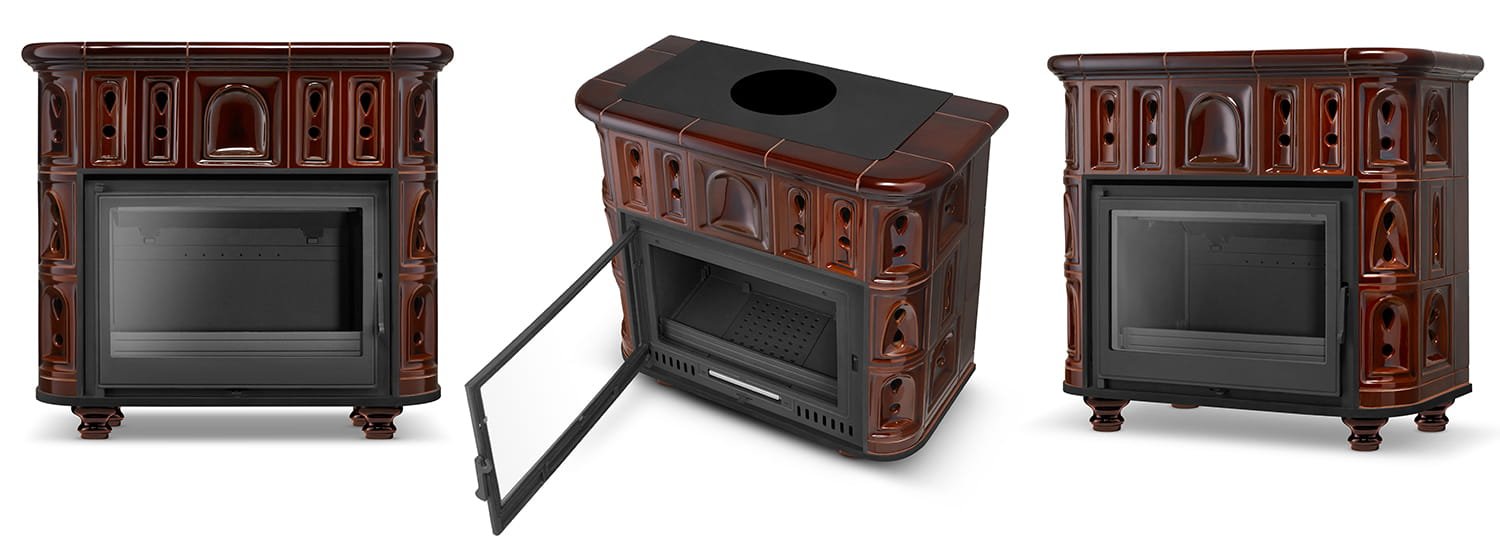 Koklinis židinys BERGEN / OSLO – FERGUSS FGS-LUX18 (11,7 kW) Ruda