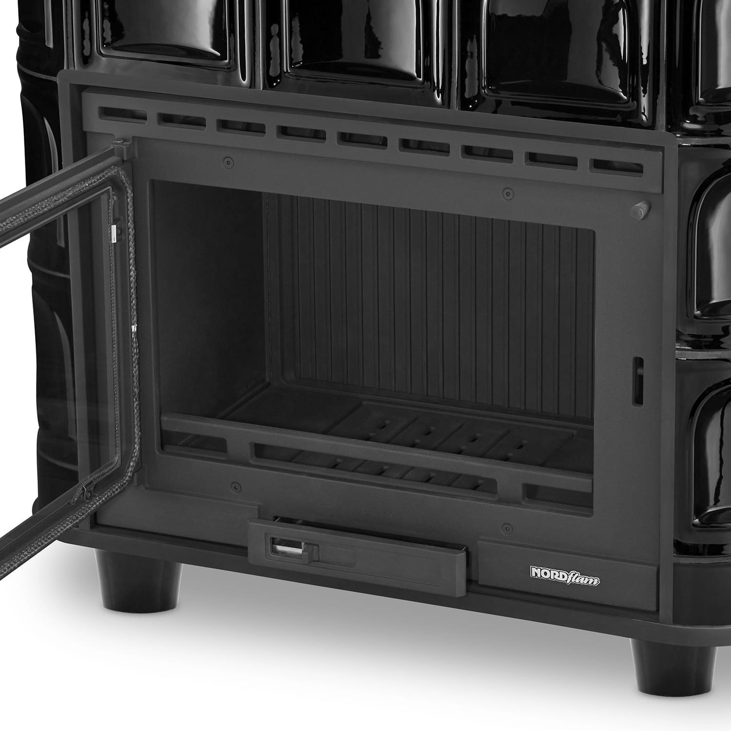 Koklinis židinys FLORENCJA – FERGUSS FGS-LUX18 (11,7 kW) Juoda