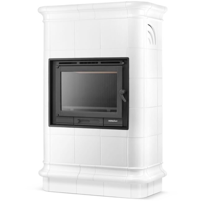 Koklinis židinys ROMA – FERGUSS FGS-LUX18 (11,7 kW) Balta