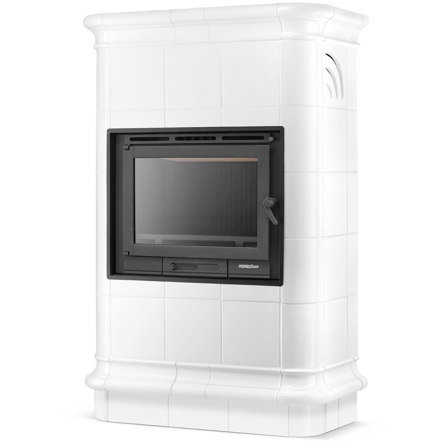 Koklinis židinys ROMA – FERGUSS FGS-LUX18 (11,7 kW) Balta