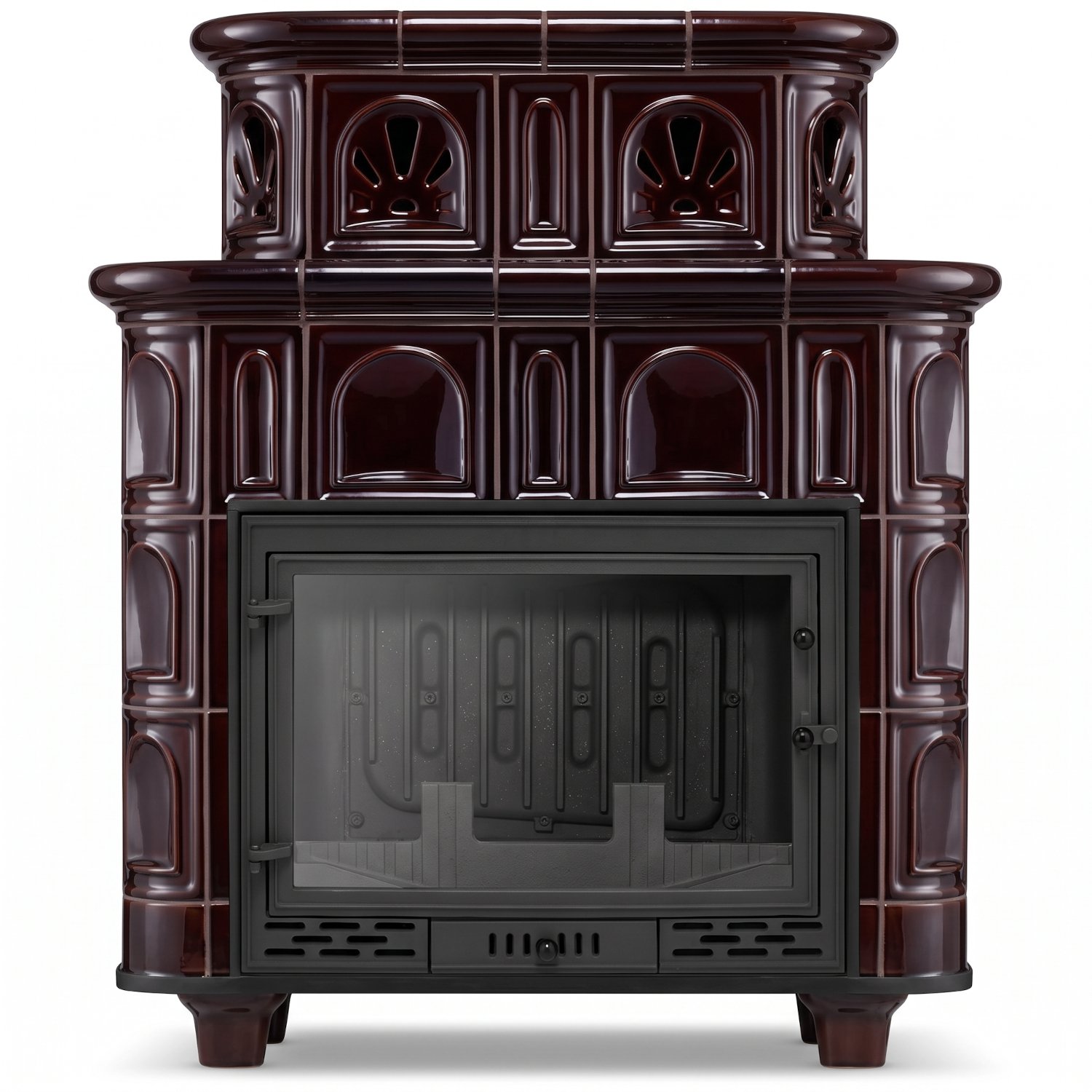 Koklinis židinys SALZBURG su vandens kontūru – FERGUSS FGS-LUX20 (16,2 kW) Ruda
