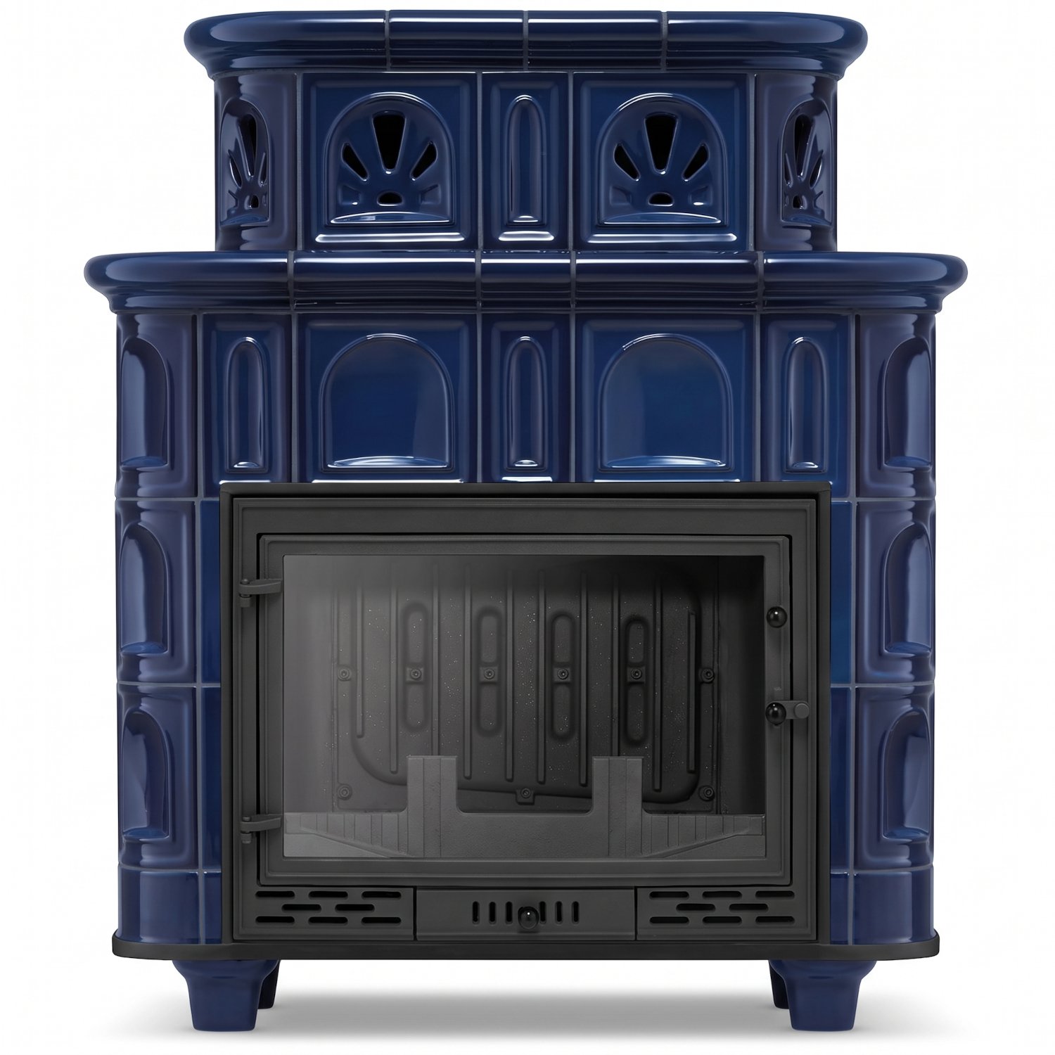 Koklinis židinys SALZBURG su vandens kontūru – FERGUSS FGS-LUX20 (16,2 kW) Kobalto