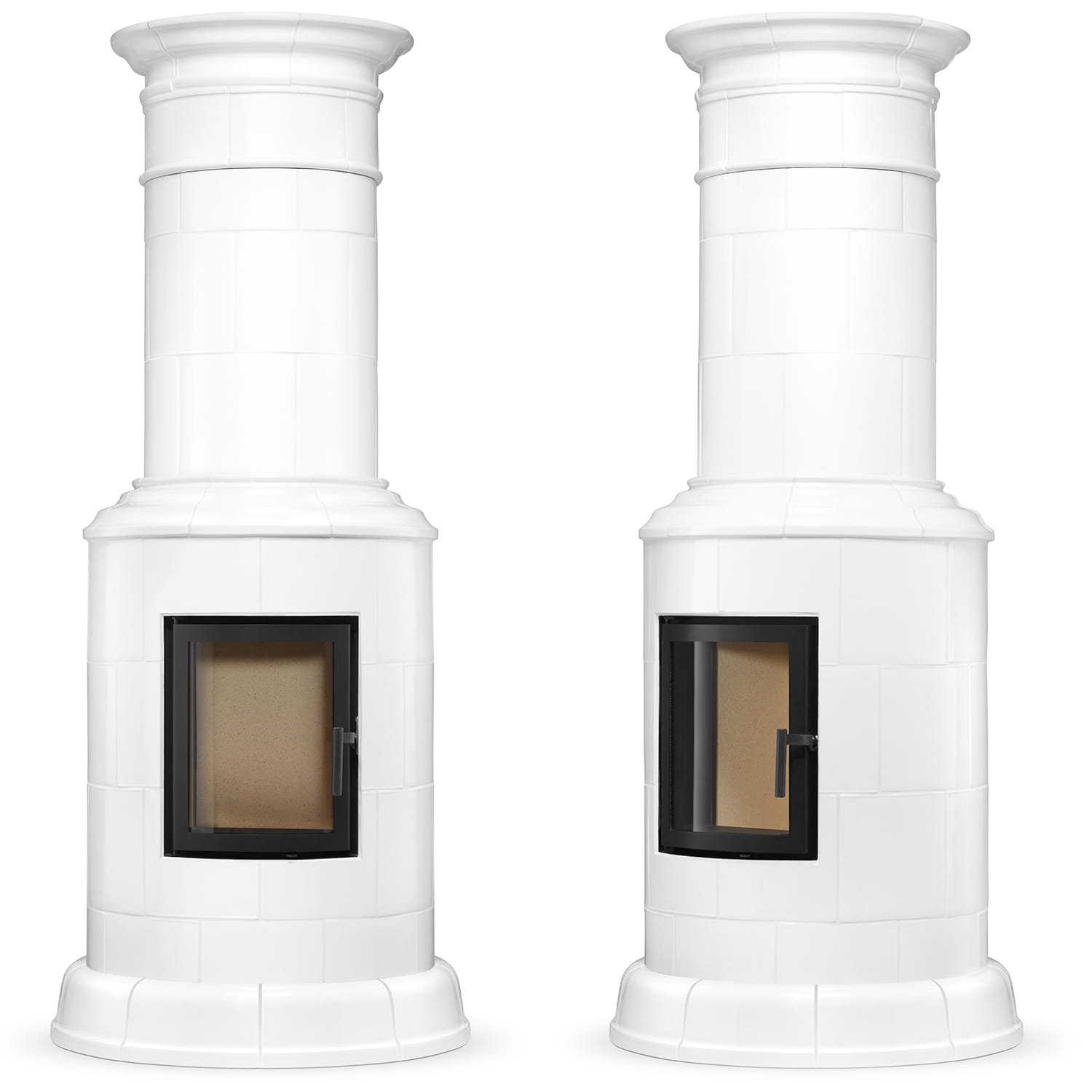 Koklinis židinys PARIS – UNICO DRAGON 8R (7,5 kW) Balta