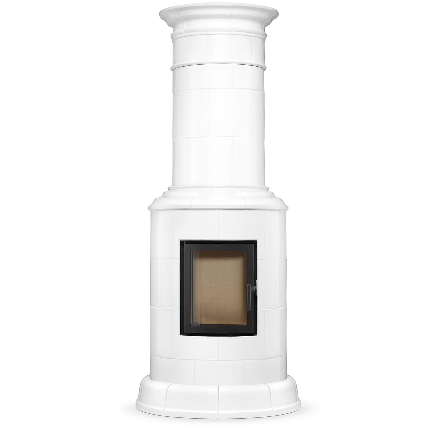 Koklinis židinys PARIS – UNICO DRAGON 8R (7,5 kW) Balta