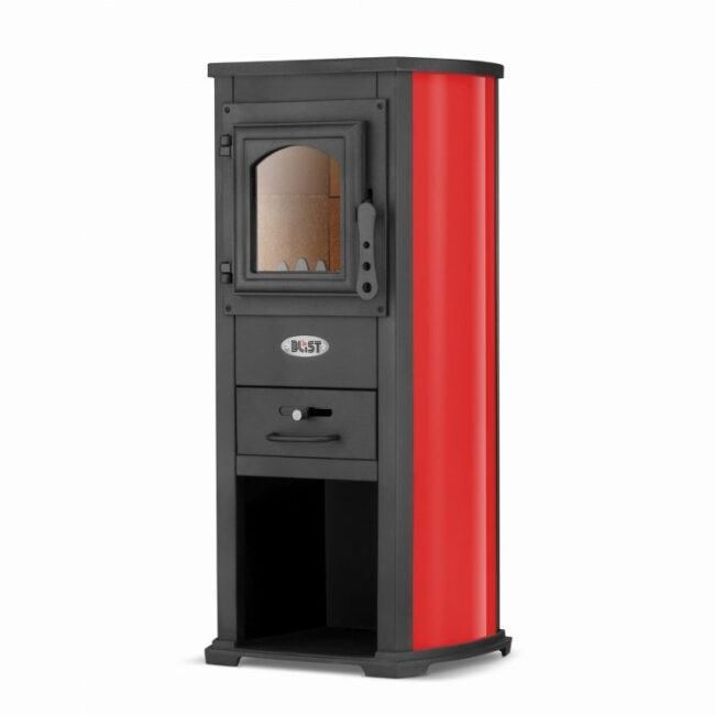 Krosnelė-viryklė BLIST EKONOMIK LUX / BERNA LUX (6,6 kW) Raudona