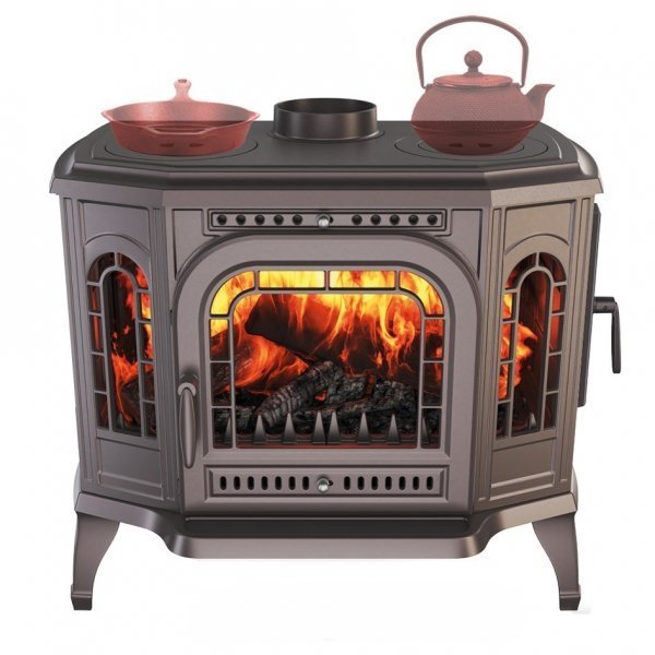 Ketaus krosnelė-viryklė KAWMET P7 LB / PB ECO (10,5 kW) P7 PB ECO (su kaitlentėmis)