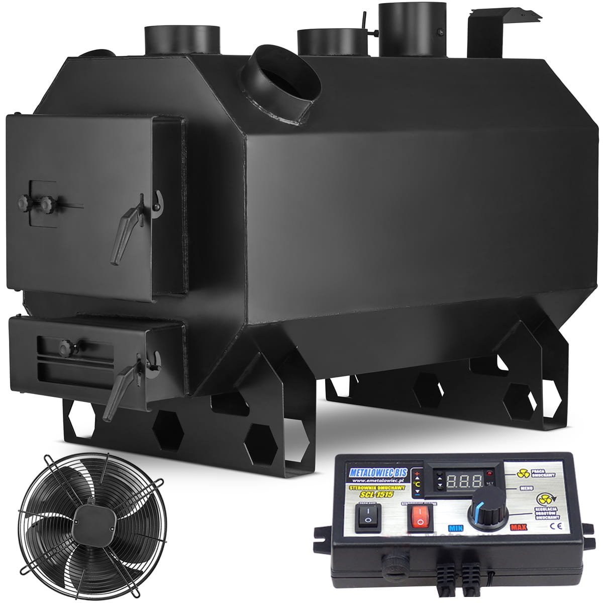 Krosnelė su ventiliatoriumi HIGHER OKTAGON PN1 (30 kW)