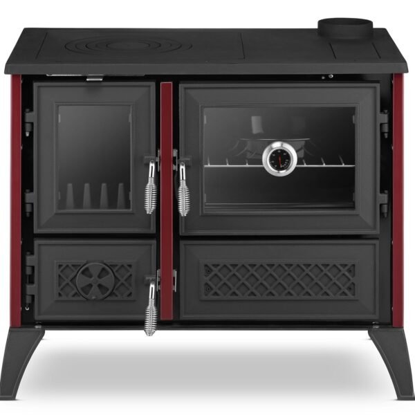 Krosnelė-viryklė su orkaite STELLA 801 (9 kW) Bordo