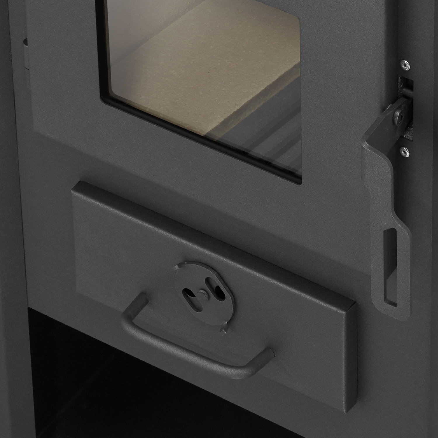 Krosnelė BLIST B1E (9,7 kW) Juoda