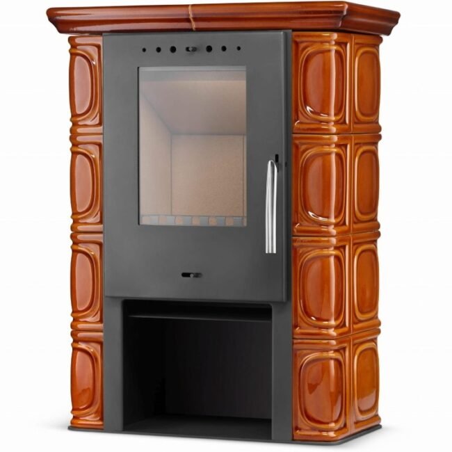 Koklinis židinys FLAMA ELDUR EKO (6 kW) Medaus