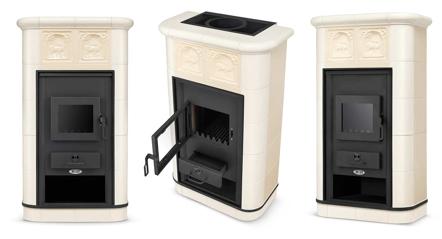 Koklinis židinys LACHTI su vandens kontūru – BLIST PADOVA E (19 kW) Smėlio