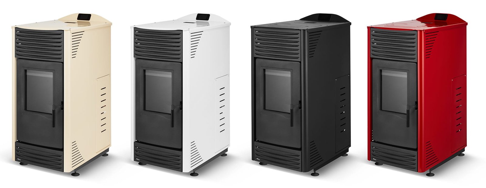 Granulinė krosnelė su vandens kontūru TOBY H 15 (4,3–14,3 kW) Raudona