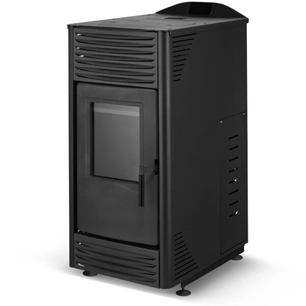 Granulinė krosnelė su vandens kontūru TOBY H 15 (4,3–14,3 kW) Juoda