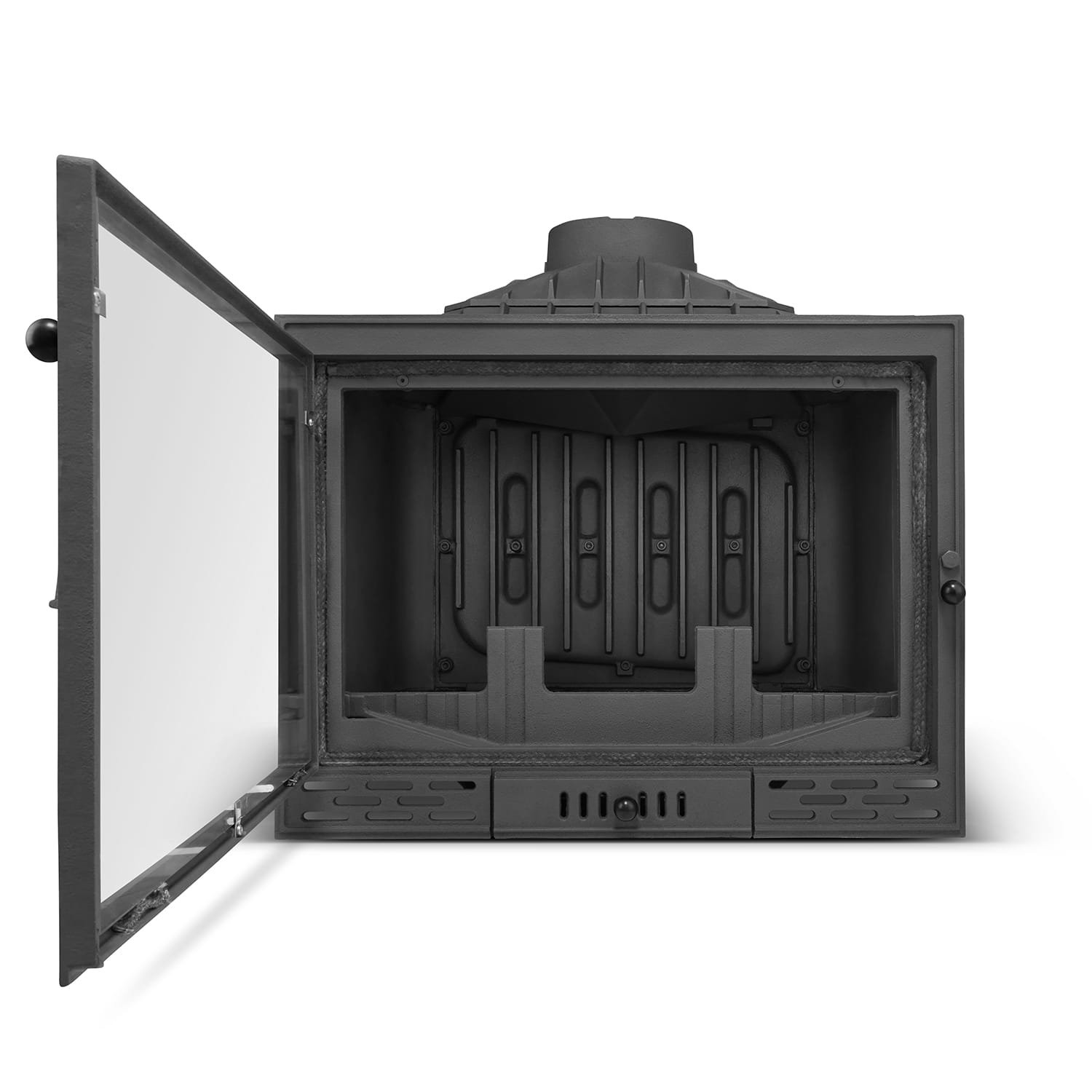 Židinio kapsulė FERGUSS FGS-LUX20 su vandens kontūru (16,2 kW) Juoda