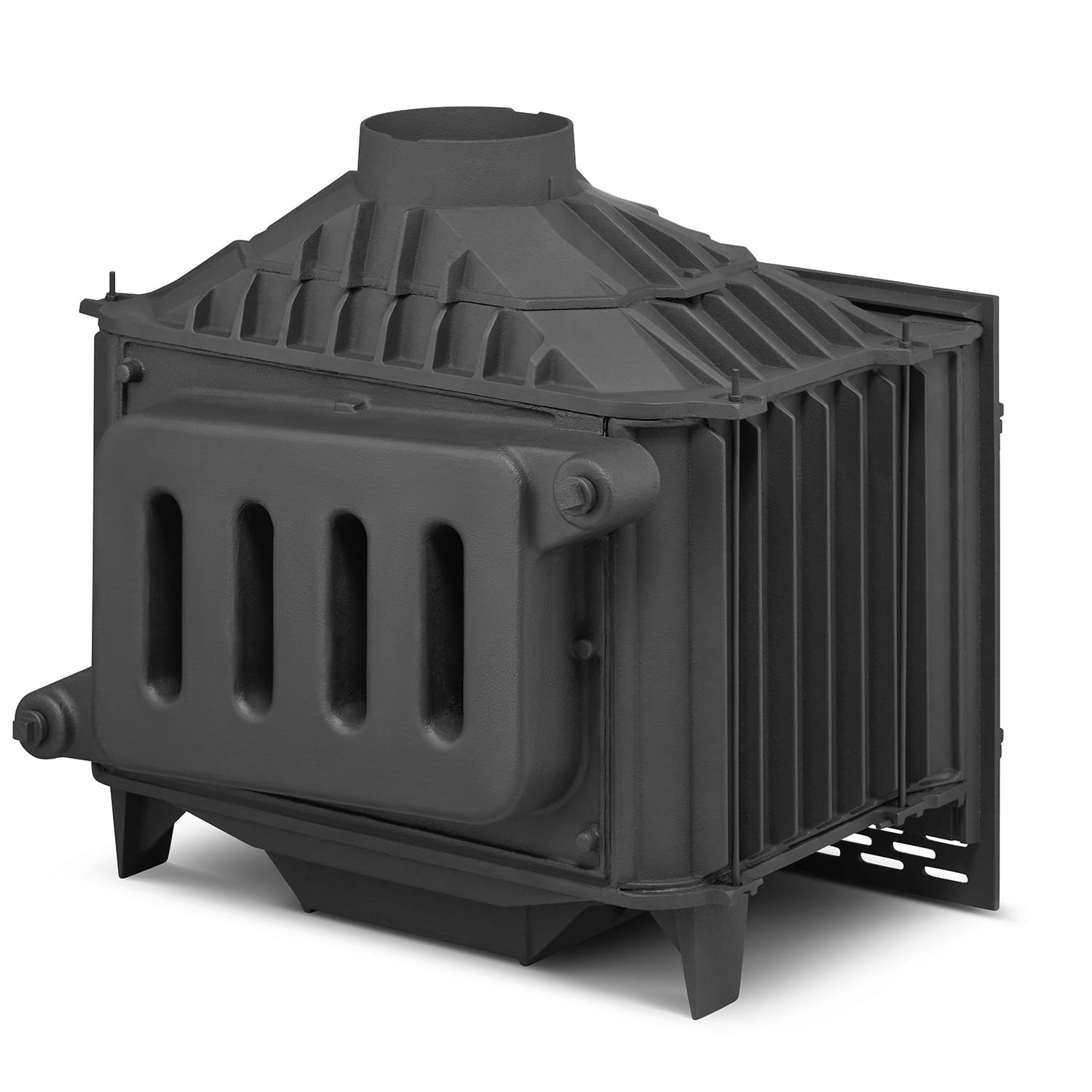 Židinio kapsulė FERGUSS FGS-LUX20 su vandens kontūru (16,2 kW) Juoda