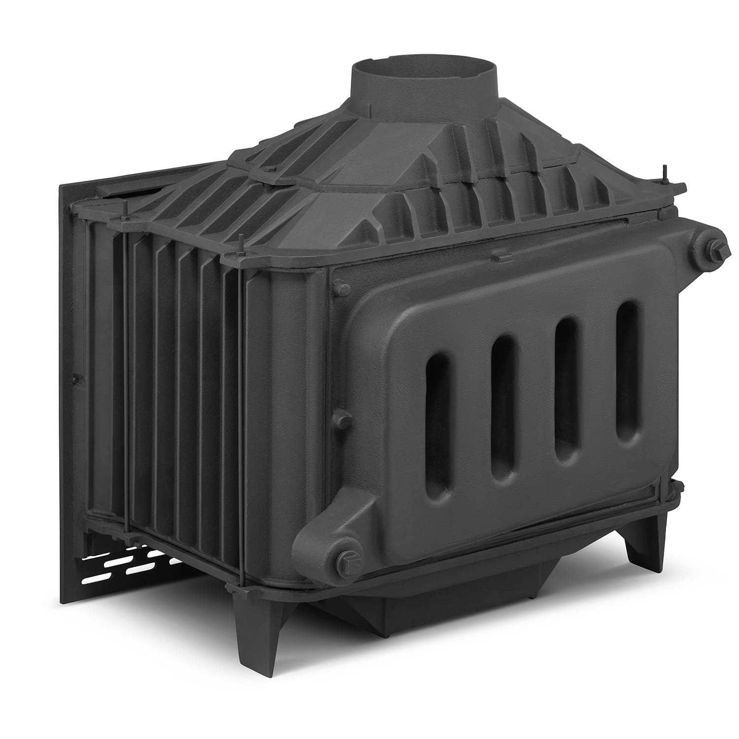 Židinio kapsulė FERGUSS FGS-LUX20 su vandens kontūru (16,2 kW) Juoda