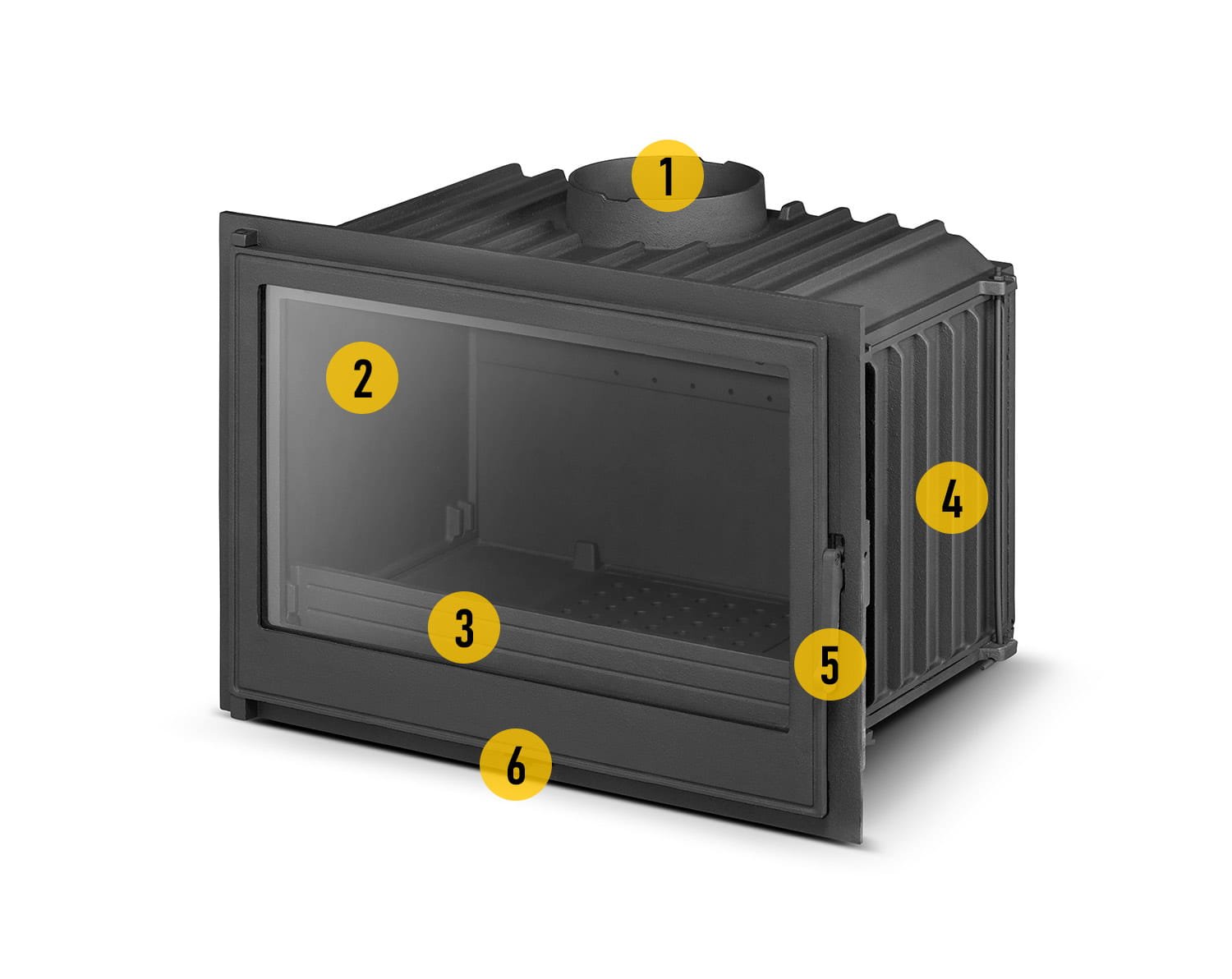 Židinio kapsulė FERGUSS FGS-LUX18 (11,9 kW) Juoda